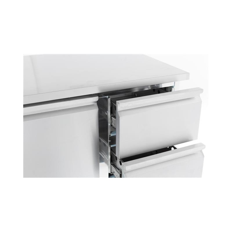 COMBISTEEL - Table réfrigérée 1 porte et 2 tiroirs