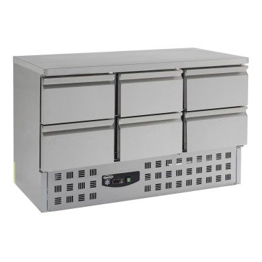 COMBISTEEL - Table réfrigérée 6 tiroirs inox