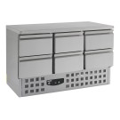COMBISTEEL - Table réfrigérée 6 tiroirs inox