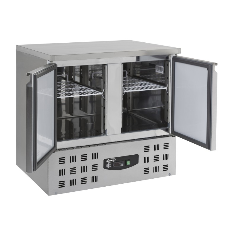 COMBISTEEL - Table congélateur inox 2 portes