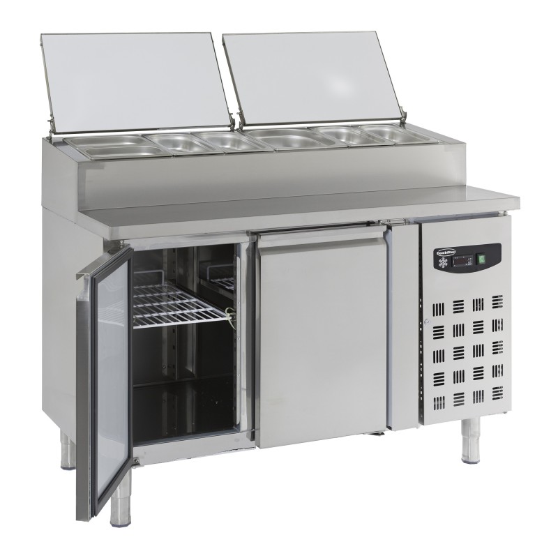 COMBISTEEL - Saladette 2 portes récipient 6 x 1/3 gn
