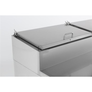 COMBISTEEL - Saladette 2 portes récipient 6 x 1/3 gn