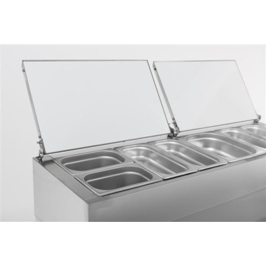 COMBISTEEL - Saladette 2 portes récipient 6 x 1/3 gn