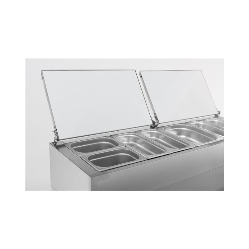 COMBISTEEL - Saladette 2 portes récipient 6 x 1/3 gn