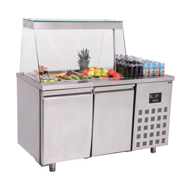 COMBISTEEL - Saladette 2 portes 3x 1/1gn récipient