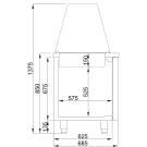 COMBISTEEL - Saladette 3 portes 4x 1/1gn récipient