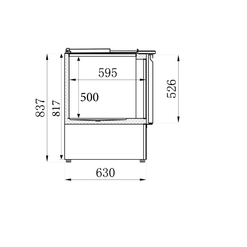 COMBISTEEL - Saladette réfrigérée 3 portes