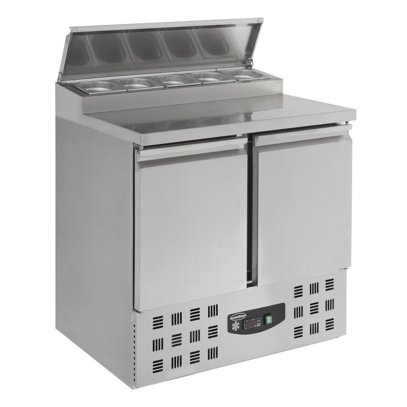 COMBISTEEL - Saladette réfrigérée 2 portes 5 x 1/6 gn