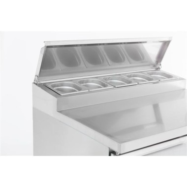 COMBISTEEL - Saladette réfrigérée 2 portes 5 x 1/6 gn