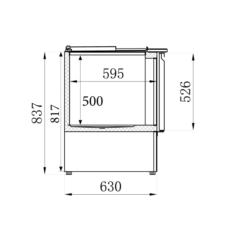 COMBISTEEL - Saladette réfrigérée 2 portes