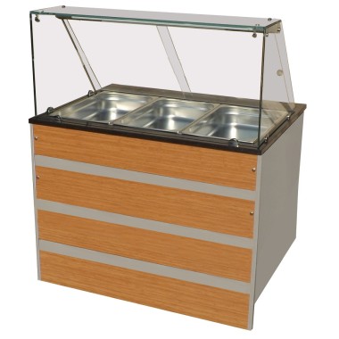 COMBISTEEL - Buffet chaud 3 x gn 1/1