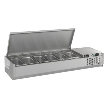 COMBISTEEL - Puits réfrigérée couvercle inox 1/4gn x 5