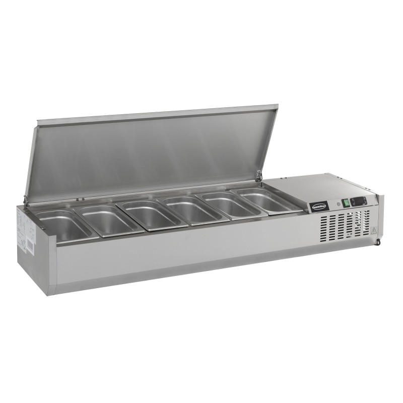 COMBISTEEL - Puits réfrigérée couvercle inox 1/4gn x 5