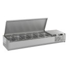 COMBISTEEL - Puits réfrigérée couvercle inox 1/4gn x 5