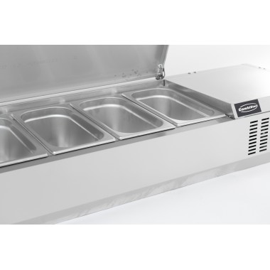 COMBISTEEL - Puits réfrigérée couvercle inox 1/4gn x 5