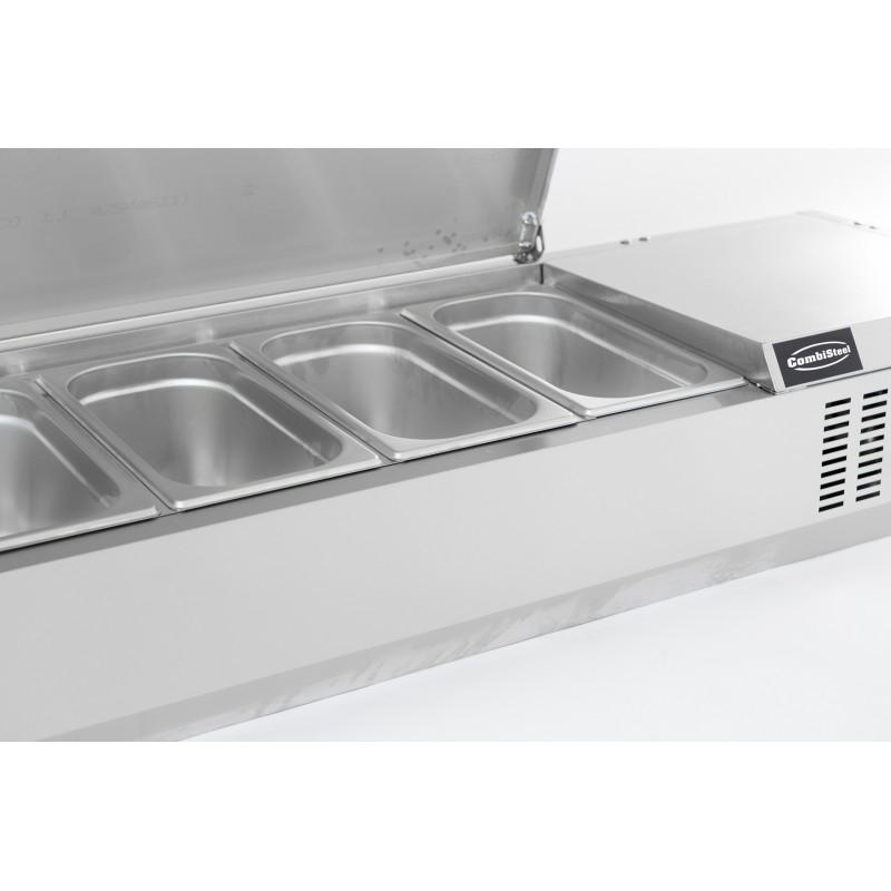 COMBISTEEL - Puits réfrigérée couvercle inox 1/4gn x 5