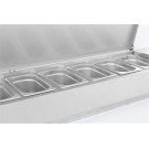 COMBISTEEL - Puits réfrigérée couvercle inox 1/3gn x 3