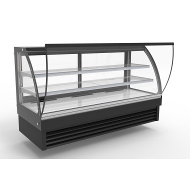 COMBISTEEL - Vitrine réfrigérée ronde 2000 mm