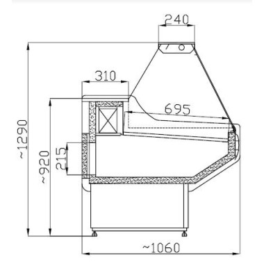 COMBISTEEL - Vitrine réfrigérée owen 2.0