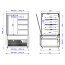 COMBISTEEL - Vitrine réfrigérée nero 1.0