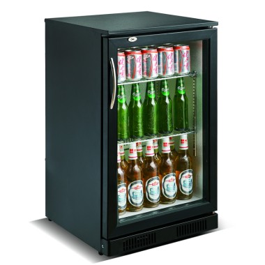 COMBISTEEL - Arrière bar réfrigérée noir 1 porte