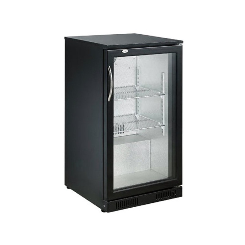 COMBISTEEL - Arrière bar réfrigérée noir 1 porte