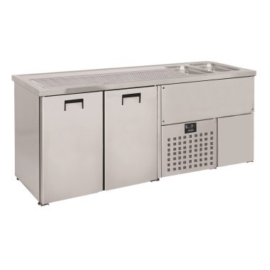 COMBISTEEL - Refroidisseur de bière 2 portes inox