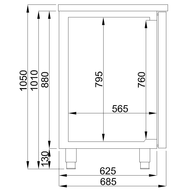 COMBISTEEL - Refroidisseur de bière 2 portes inox