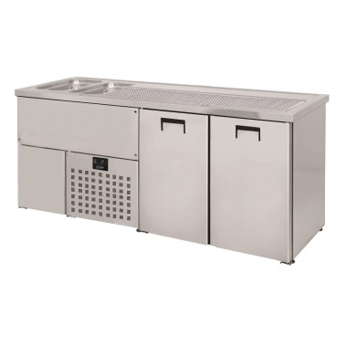 COMBISTEEL - Refroidisseur de bière inox 2 portes