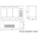 COMBISTEEL - Refroidisseur de bière 3 portes