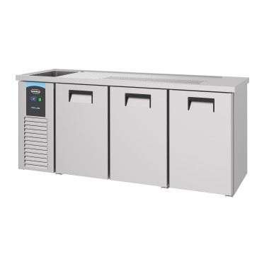 COMBISTEEL - Refroidisseur de bière inox 3 portes