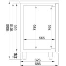 COMBISTEEL - Refroidisseur de bière inox 3 portes
