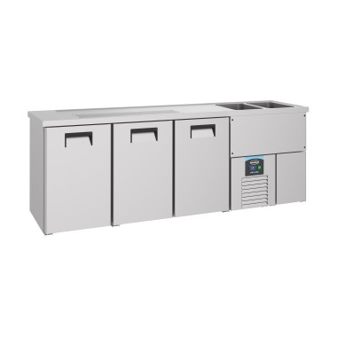 COMBISTEEL - Refroidisseur de bière 3 portes inox