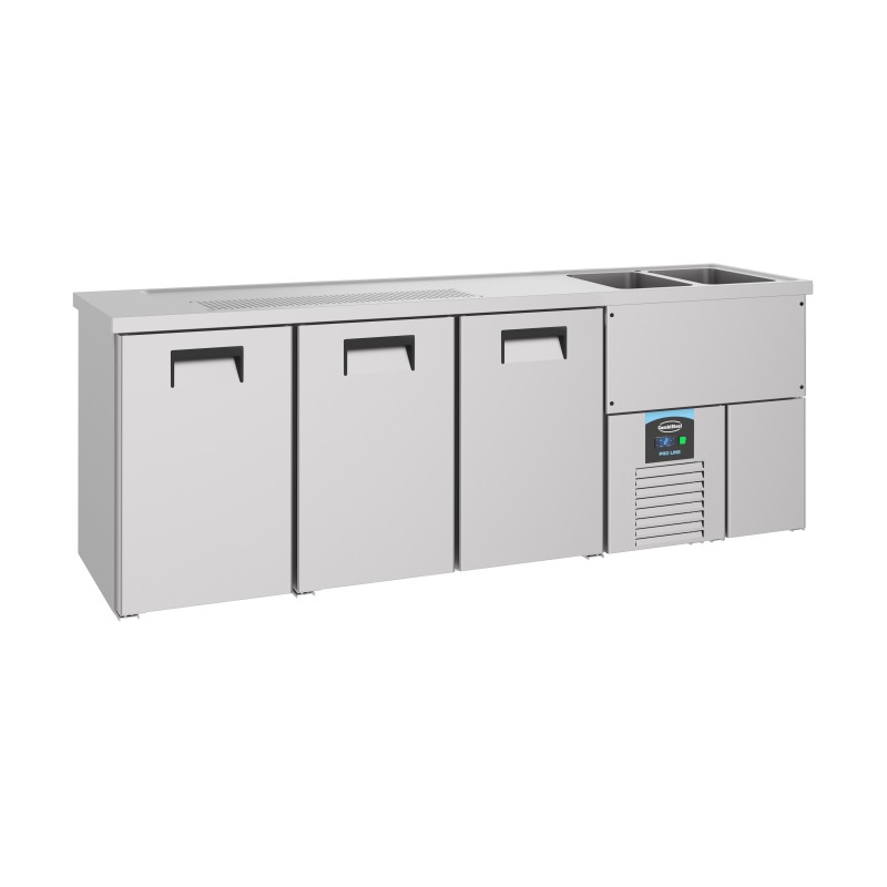 COMBISTEEL - Refroidisseur de bière 3 portes inox