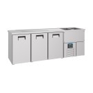 COMBISTEEL - Refroidisseur de bière 3 portes inox