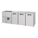 COMBISTEEL - Refroidisseur de bière inox 3 portes 2l