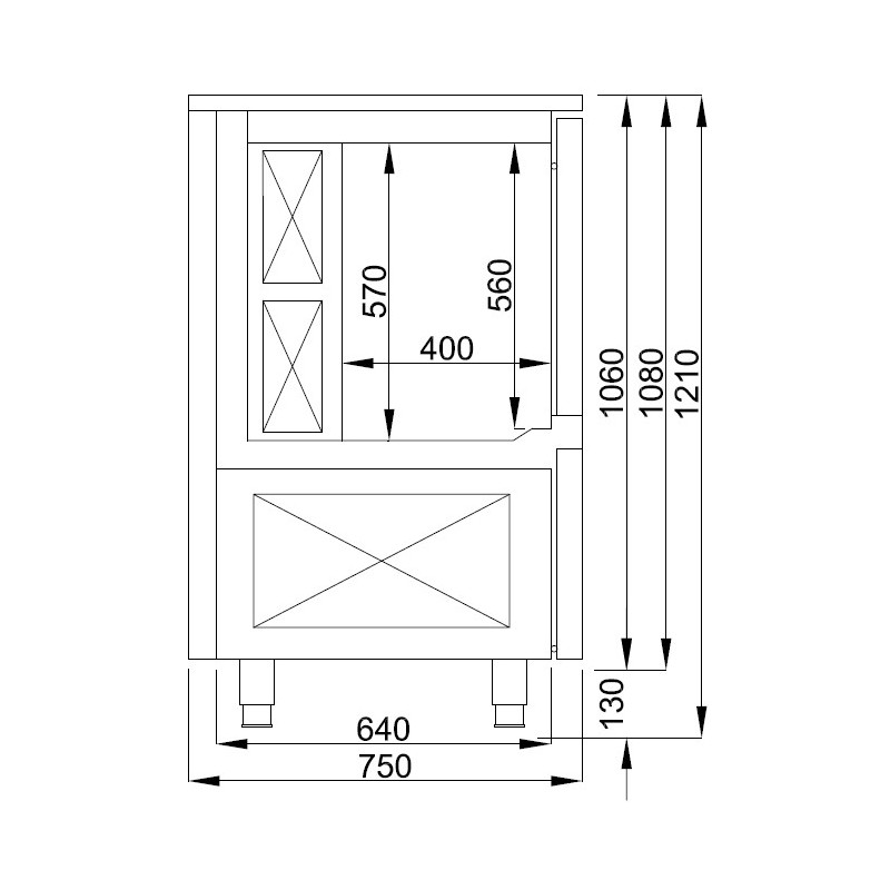 COMBISTEEL - Refroidisseur à ventilation 7x 1/1gn