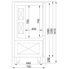 COMBISTEEL - Refroidisseur à ventilation 10x 1/1gn