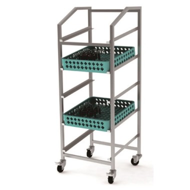 COMBISTEEL - Trolley pour paniers de lavage 500x500