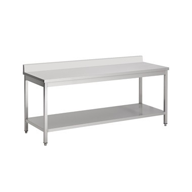 COMBISTEEL - Plan de travail étagère bord relevé