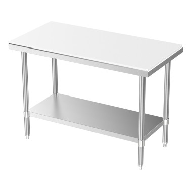 COMBISTEEL - Table de découpe avec étagère