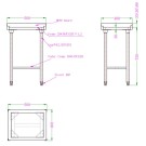 COMBISTEEL - Billot bloc de découpage en polyéthylène 80mm épaisseur