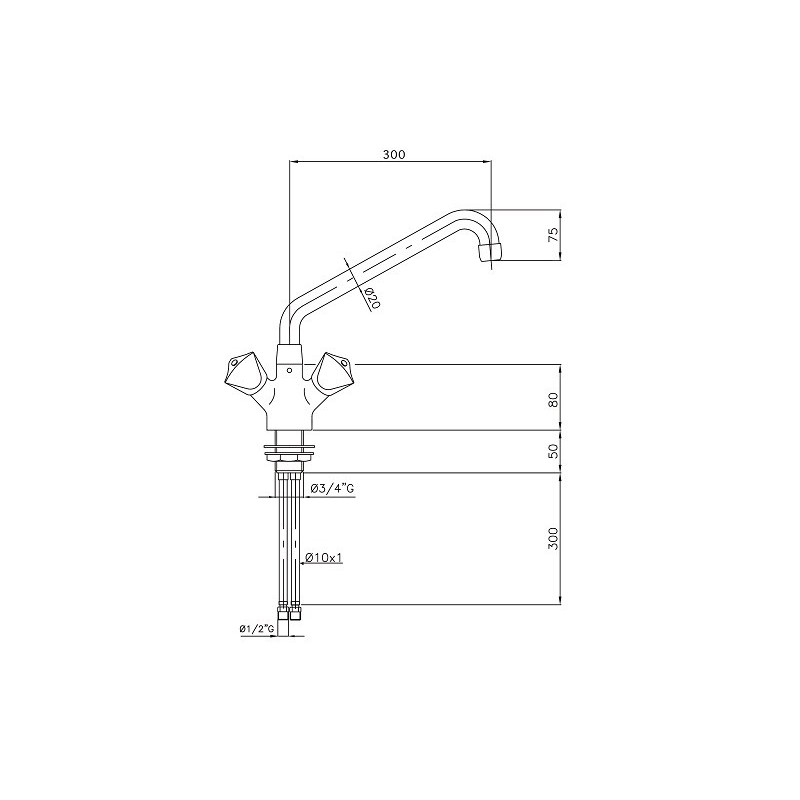 COMBISTEEL - Mélangeur potence