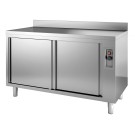 COMBISTEEL - Meuble bas chauffant bord relevé 1400