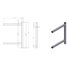 COMBISTEEL - Console fixe double 300