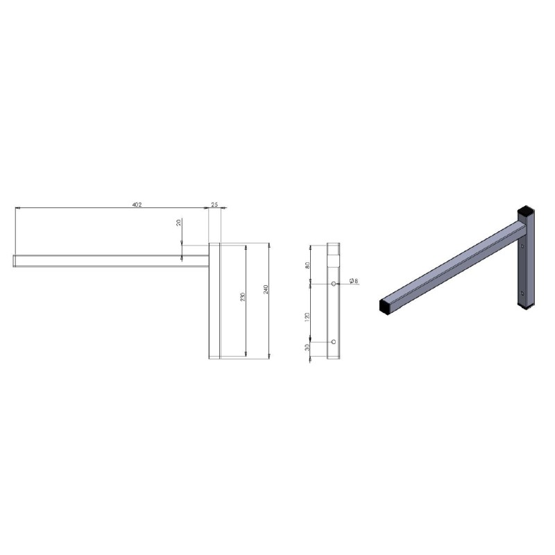 COMBISTEEL - Console fixe seule 400