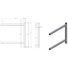 COMBISTEEL - Console fixe double 400