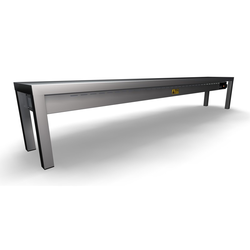 COMBISTEEL - Étagère  céramique chauffante1 niveaux