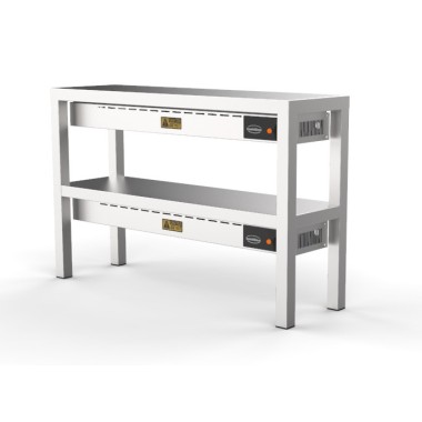 COMBISTEEL - Étagère chauffante en céramique 2 niveaux 1000