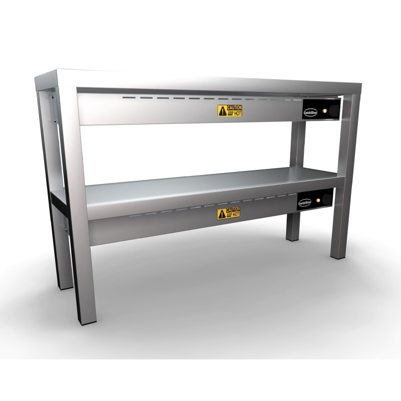 COMBISTEEL - Étagère chauffante en céramique 2 niveaux 1000